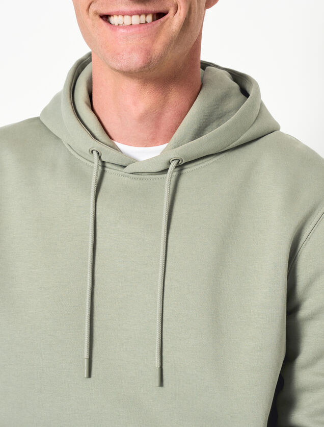 Sweat à capuche uni