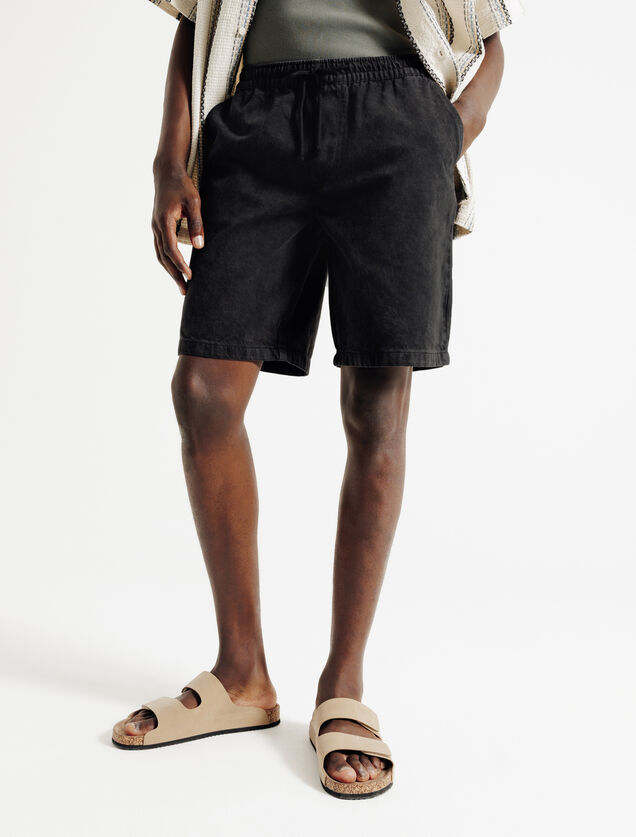 Bermuda taille élastiquée