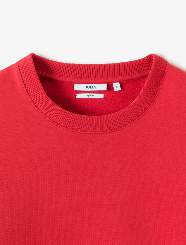 Effen sweater met ronde hals