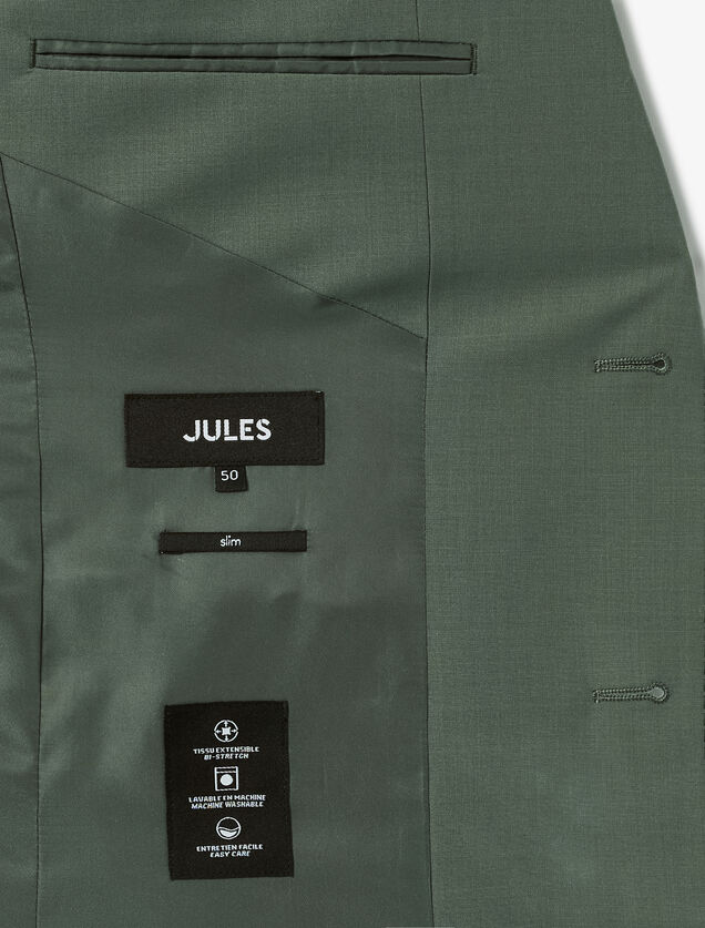 Slim fit kostuumvest in bi-stretchstof