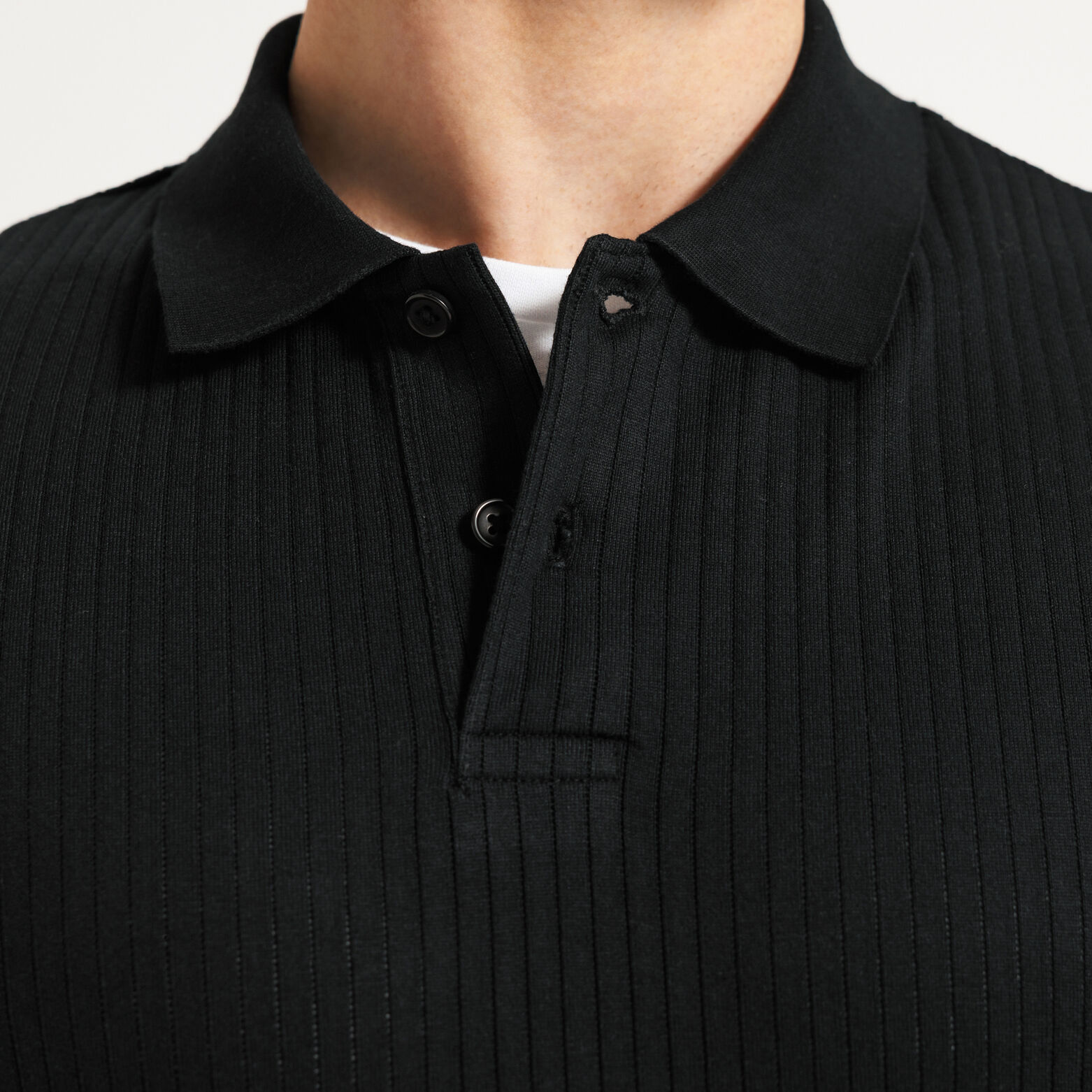 Polo manches courtes textur&eacute;