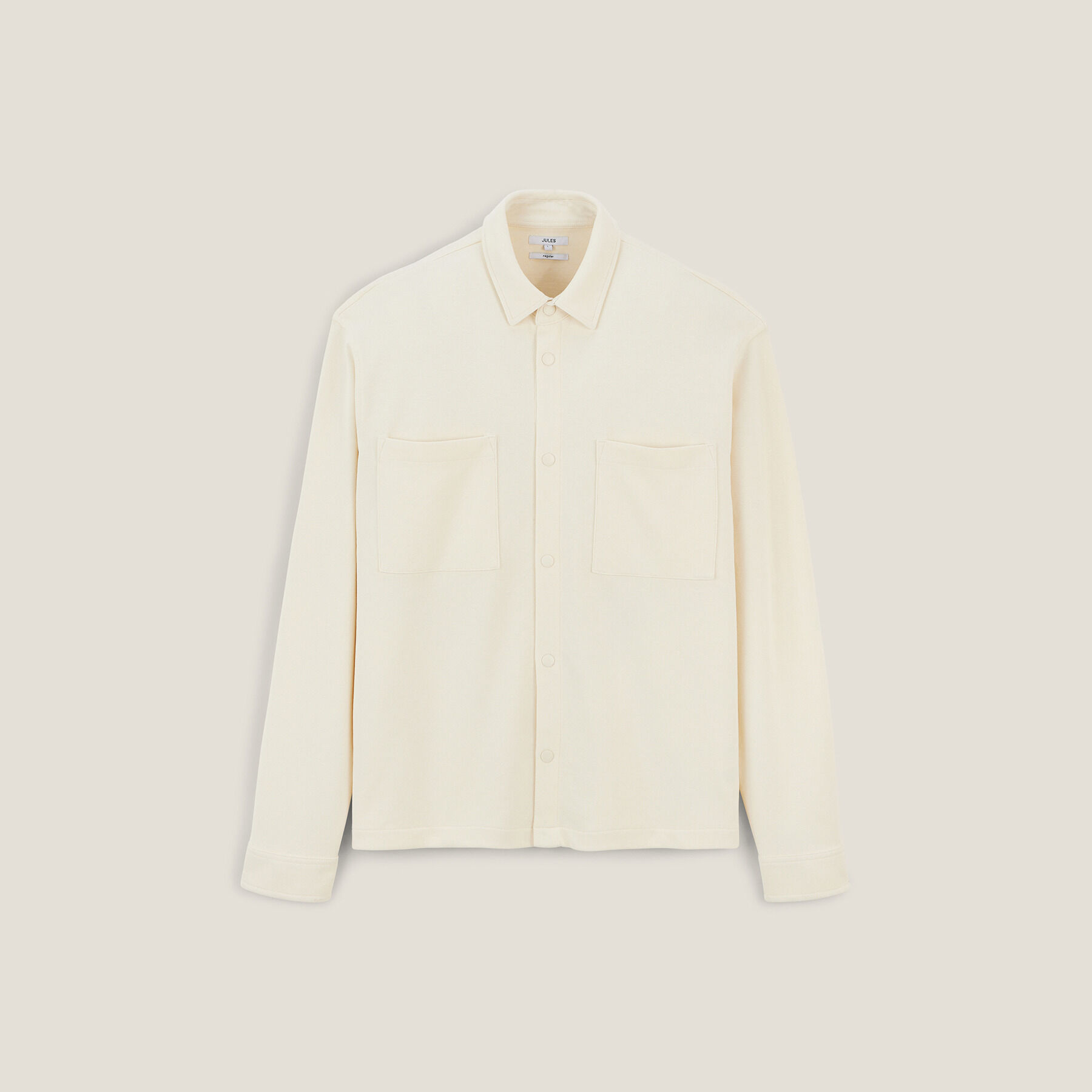 Surchemise en maille col chemise