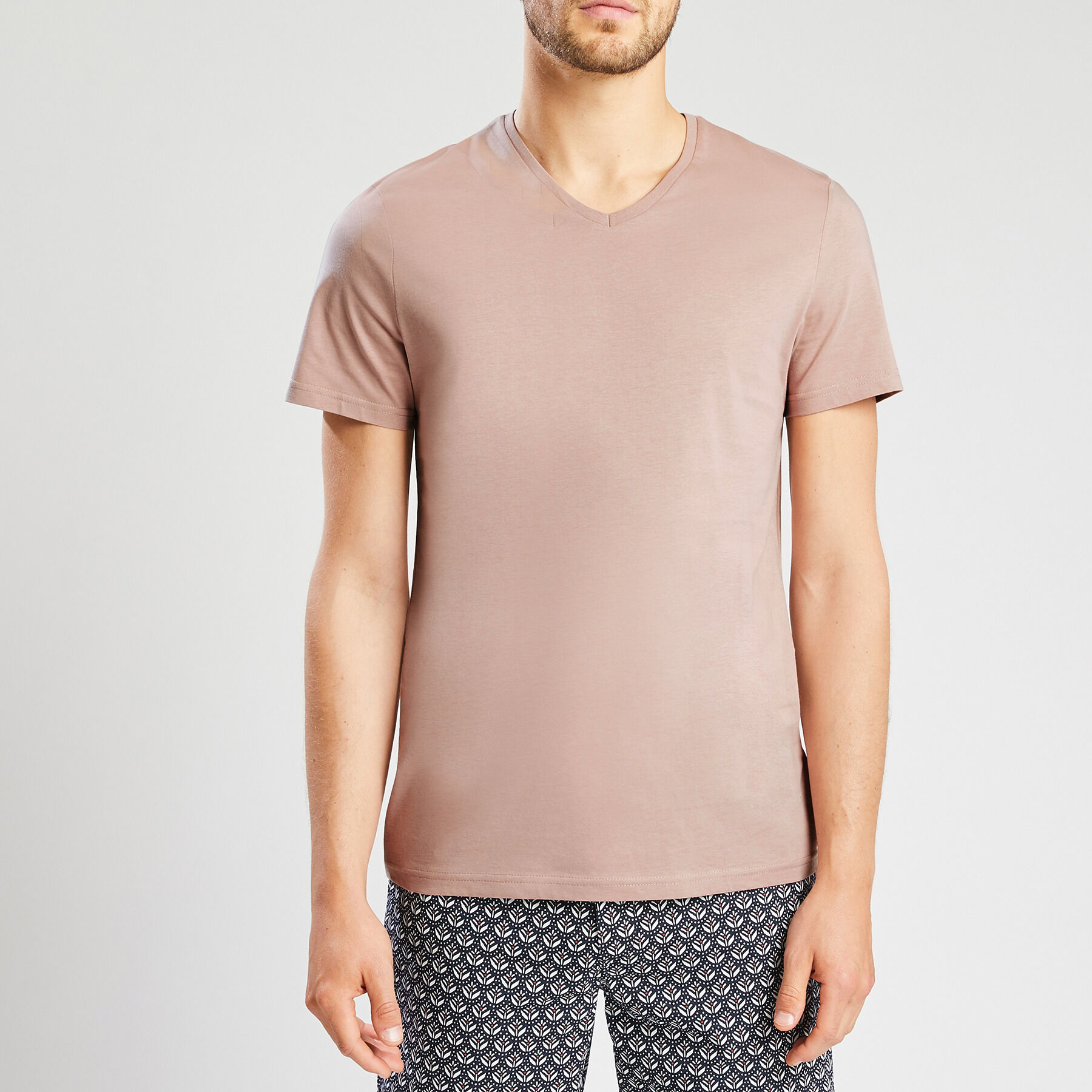 T-shirt Graphique À Col v Perfect - Rouge | 's® FR