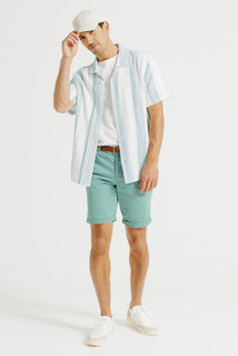 Effen chino short met riem