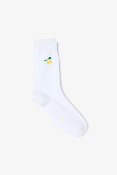 Chaussettes hautes brod&eacute;es