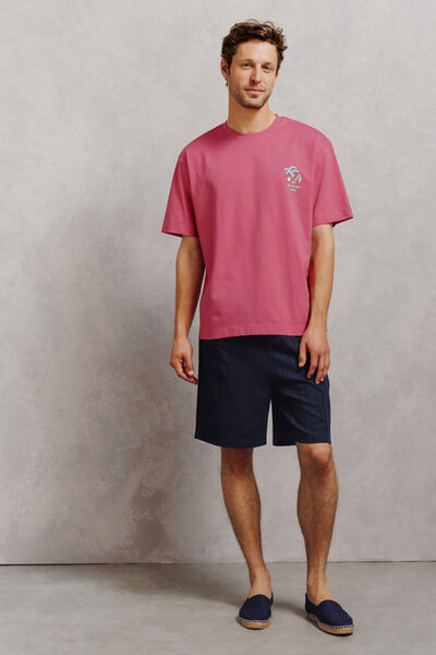 Tee shirt imprim&eacute; devant dos