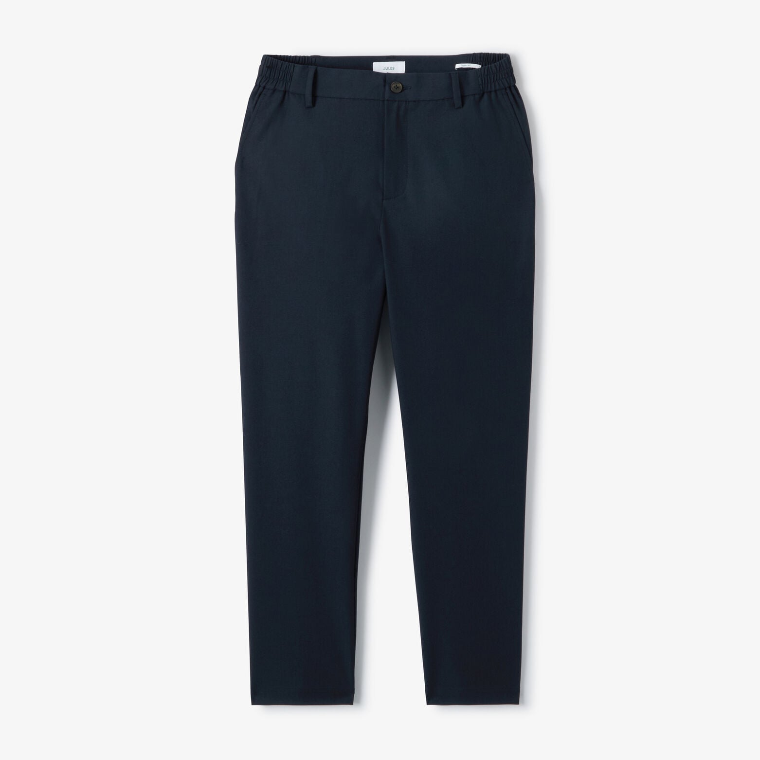Tapered broek met half-elastische taille