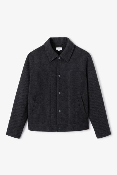 Veste pressionn&eacute;e en maille