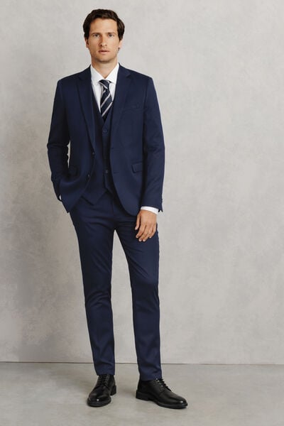 Costume 3 pi&egrave;ces slim - Bleu fonc&eacute;