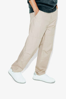 Pantalon chino large avec découpes