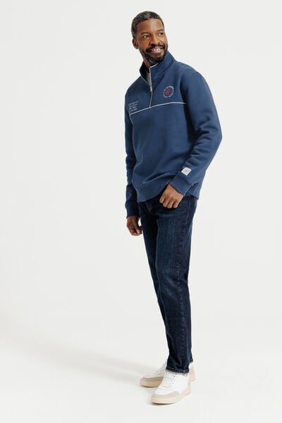 Sweat col montant zipp&eacute; licence France Rugby