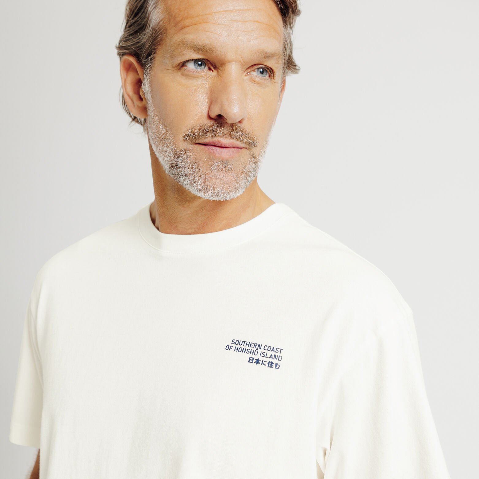 T-shirt met print op voor-en achteraan