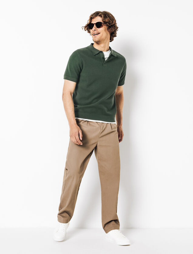 Polo en maille micro piqu&eacute;