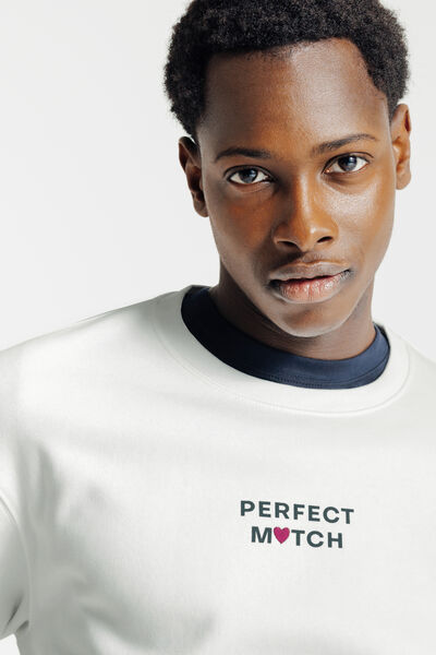 Sweat col rond animation Saint-Valentin