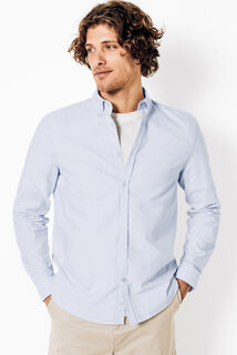 Chemise oxford en coton rayée