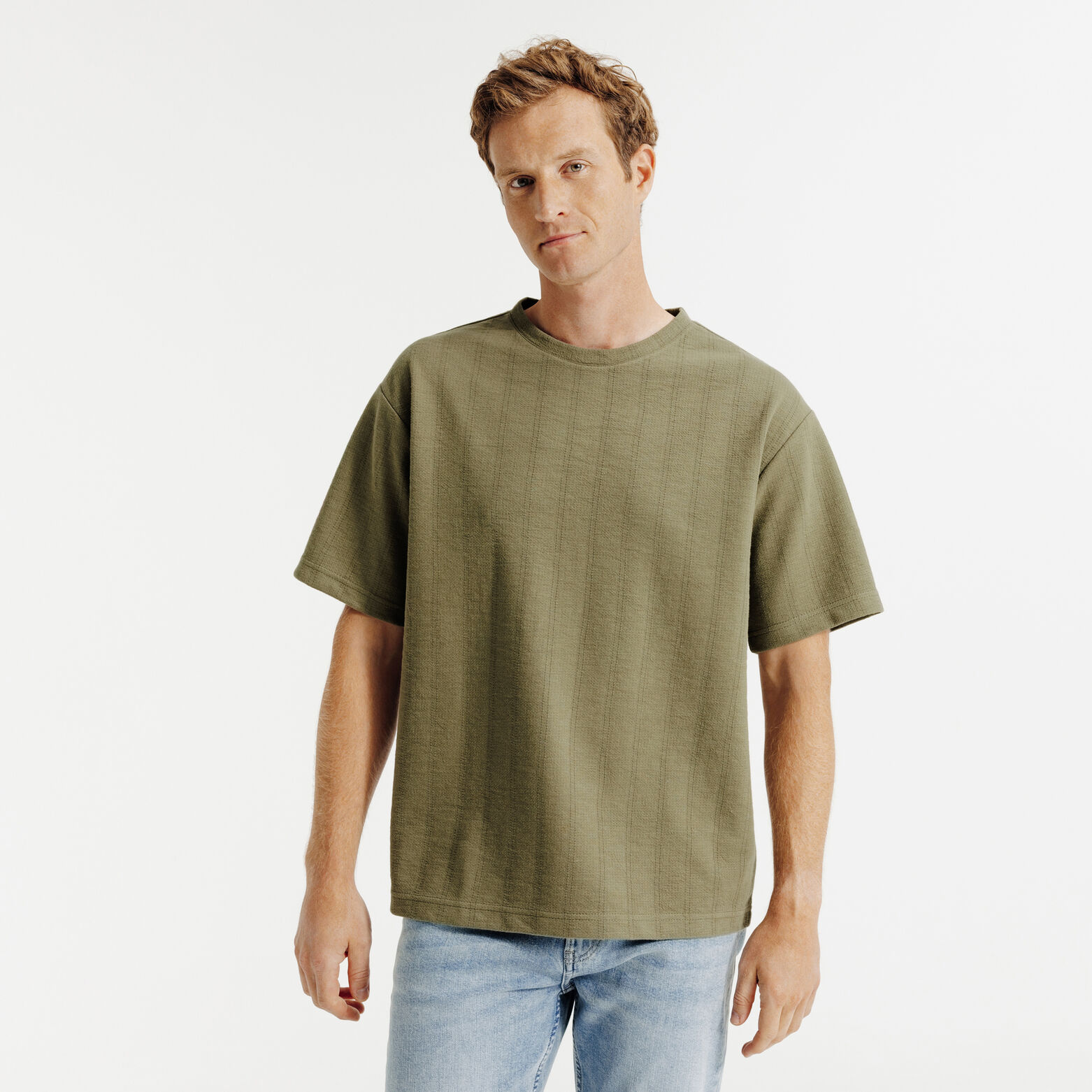 T-shirt in fantasiestof