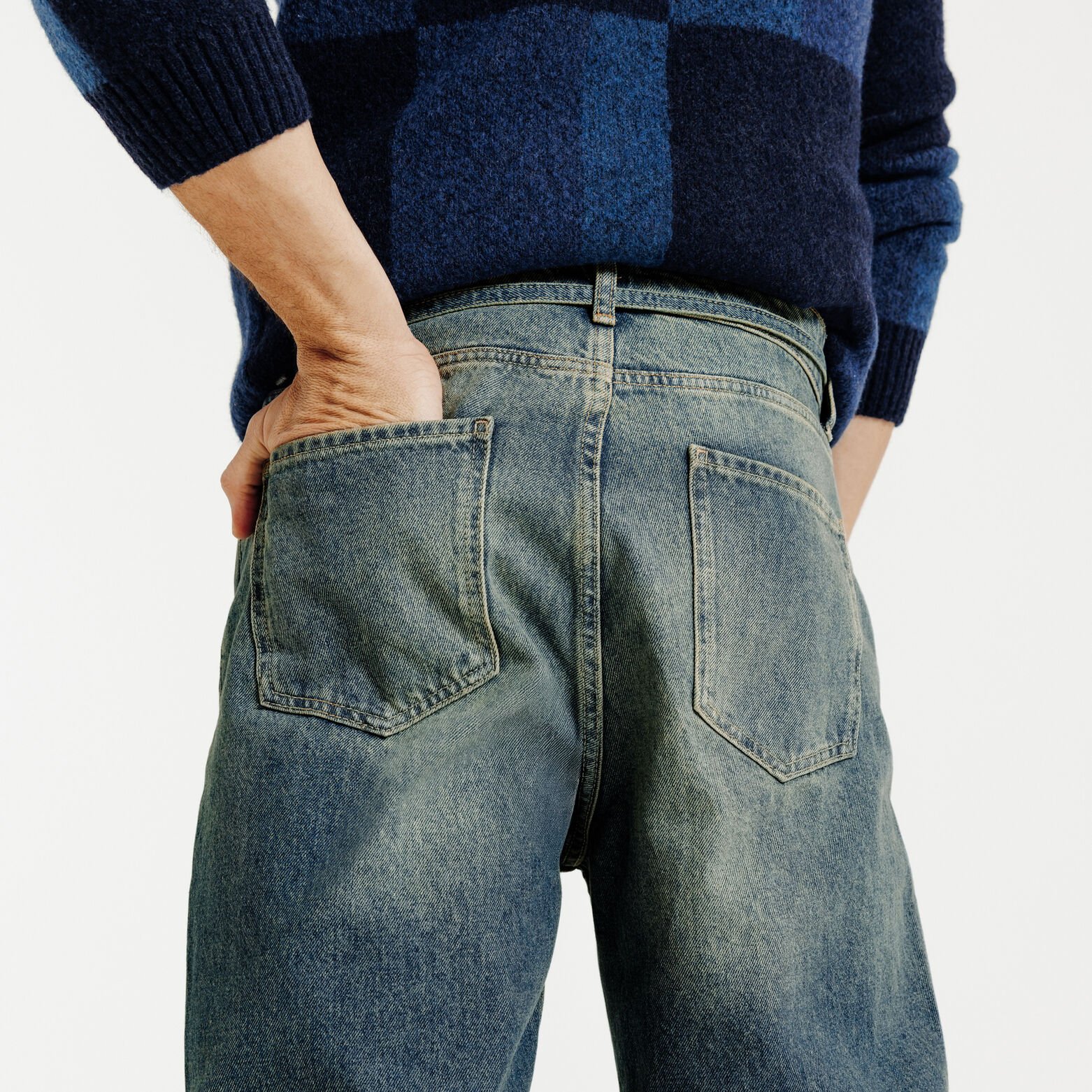 Jean baggy avec ceinture