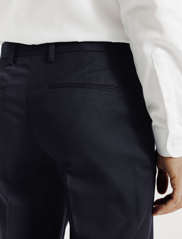Pantalon de costume uni slim