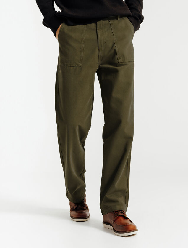 Baggy broek met timmermansdetail