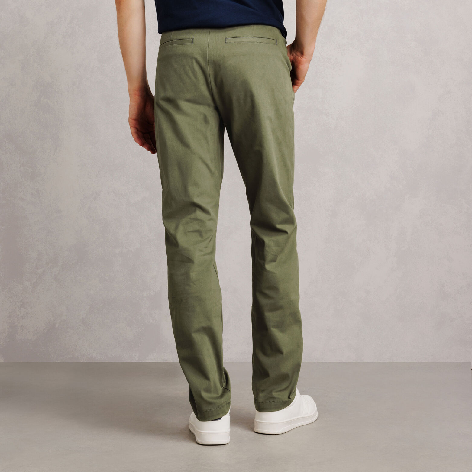Pantalon straight twill