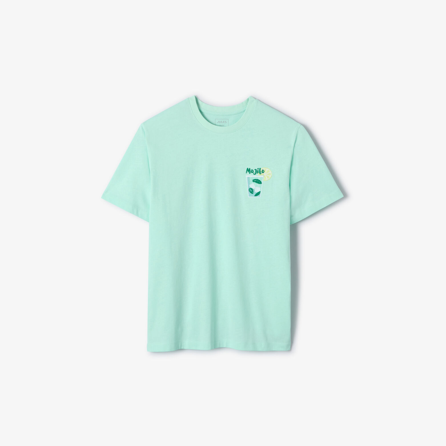 T-shirt met borstborduring