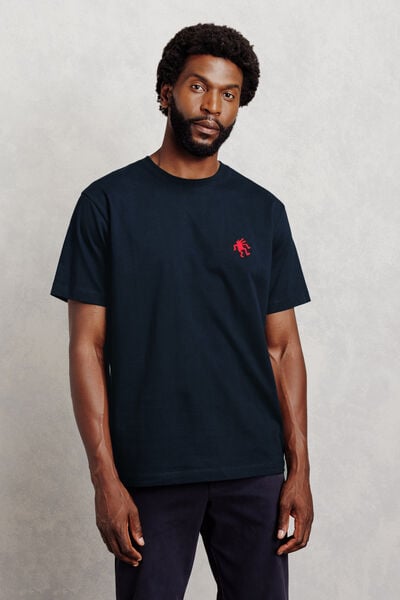 Geborduurd T-shirt relax licentie Keith Haring