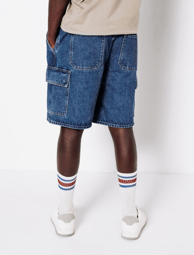 Bermuda baggy en jean