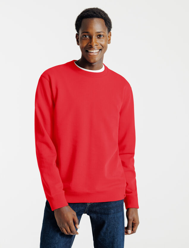 Effen sweater met ronde hals