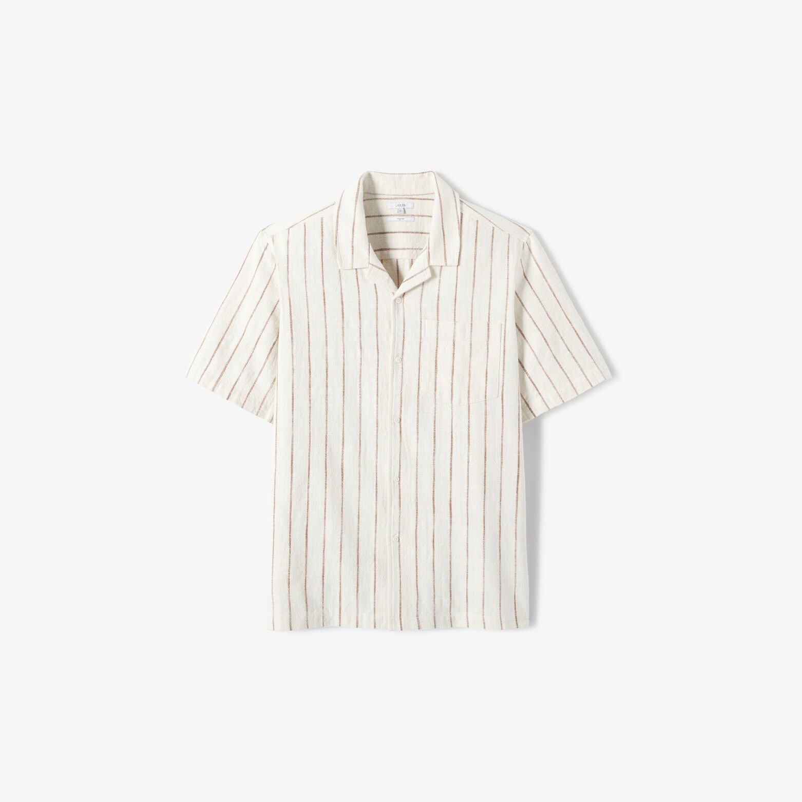 Chemisette en coton ray&eacute;e