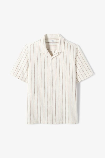 Chemisette en coton ray&eacute;e