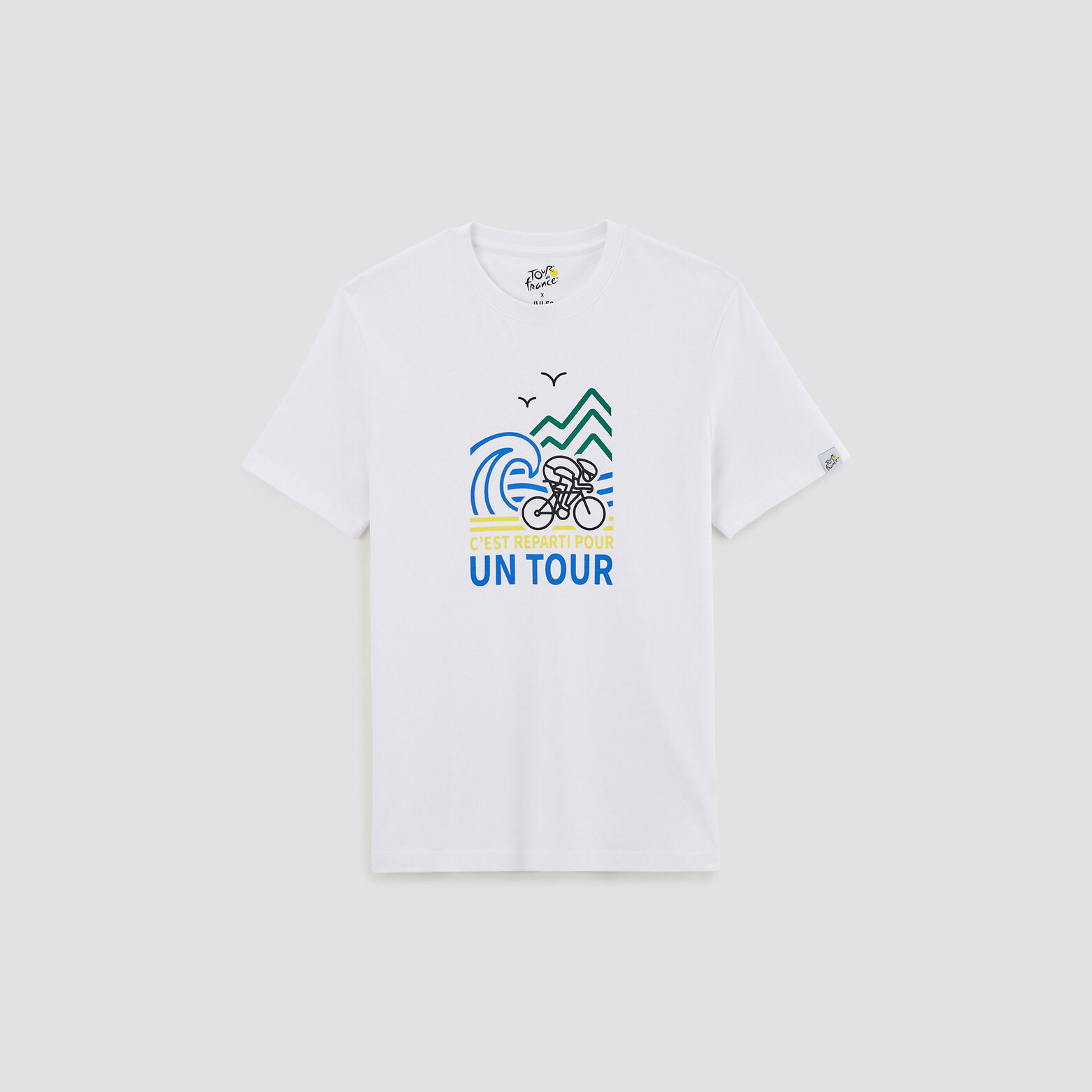 Tee-shirt col rond imprimé licence Tour de France