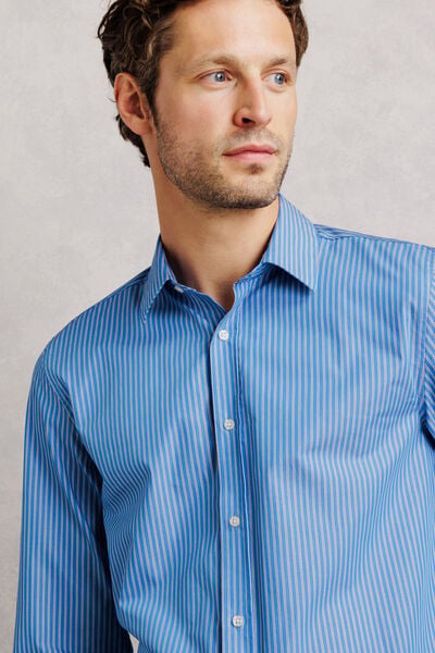 Chemise 100% coton regular ray&eacute;e