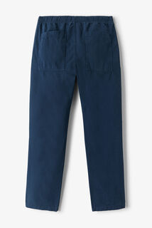 Straight fit broek met elastische taille