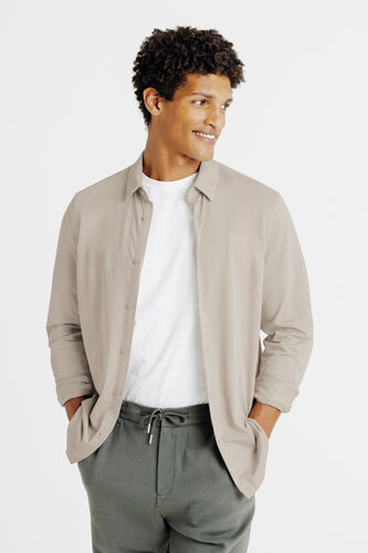 Chemise en maille coton slim