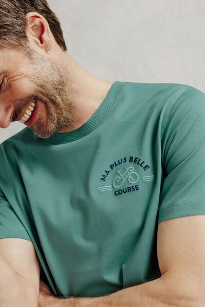 Tee shirt brod&eacute; licence Tour de France
