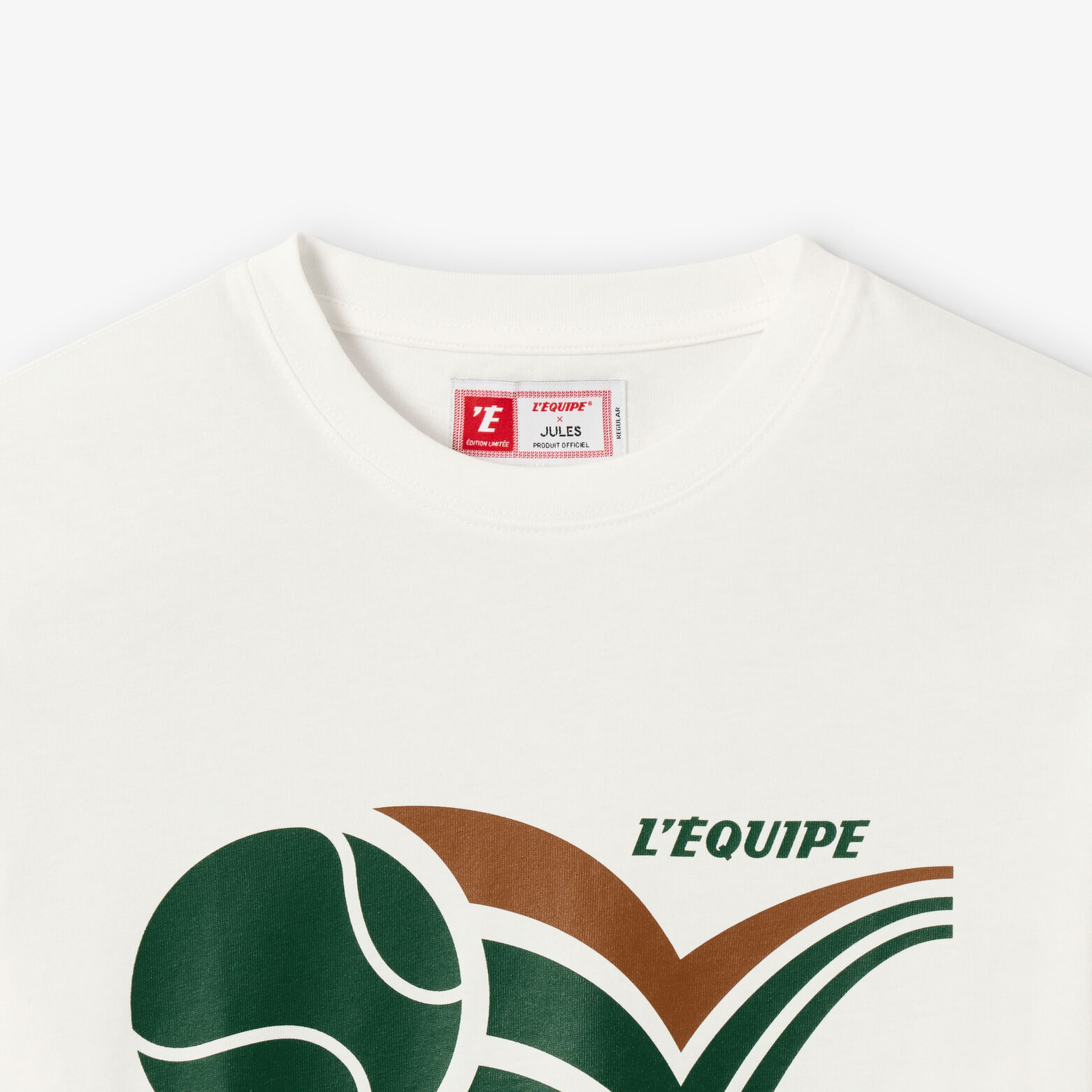 Tee shirt imprim&eacute; dos licence l'&Eacute;quipe