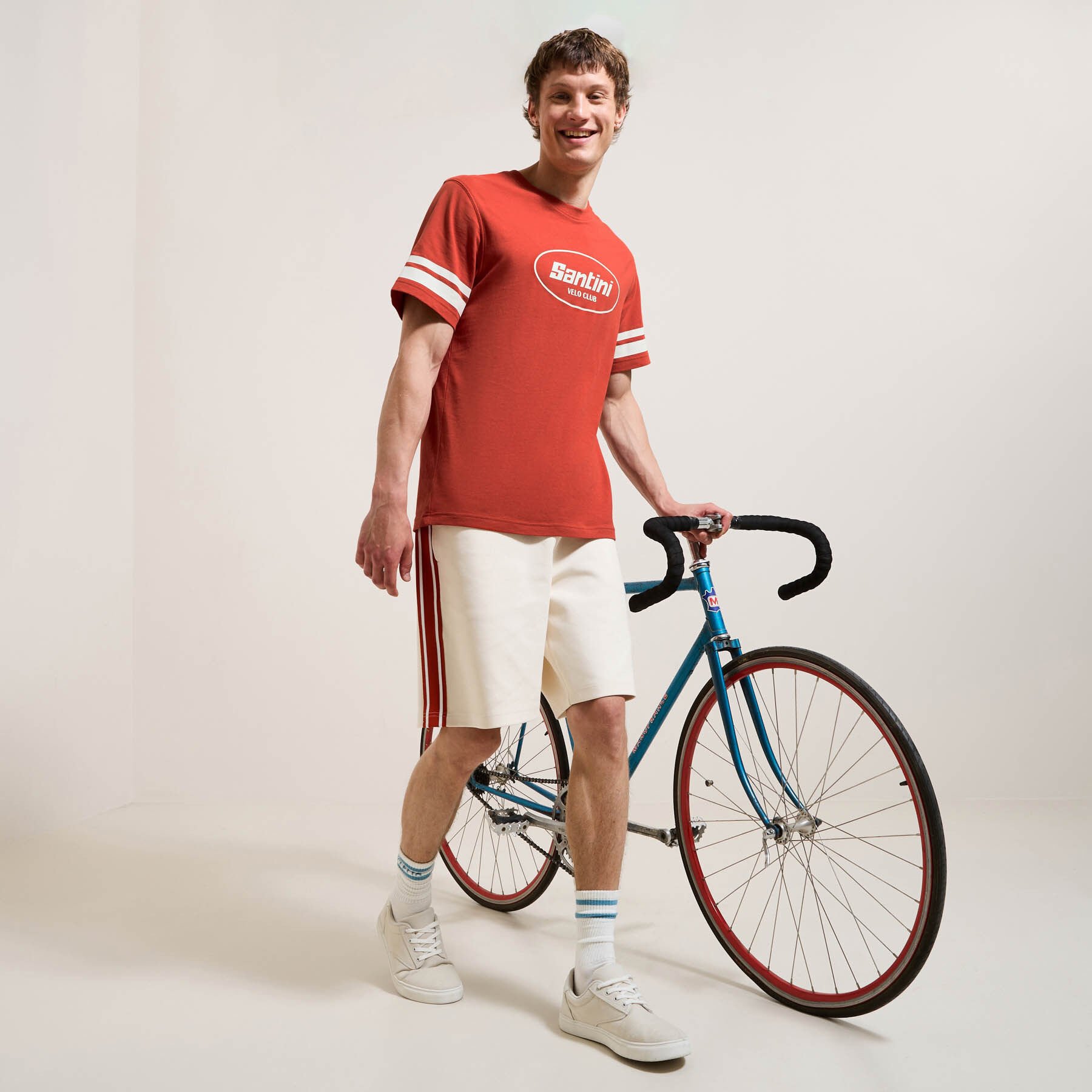 Tee shirt imprime Velo Club Jules x Santini