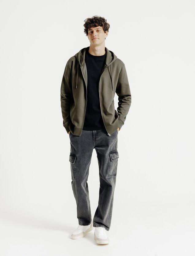 Sweat &agrave; capuche zipp&eacute;