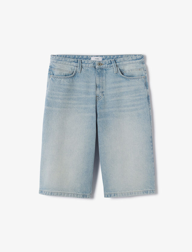 Lange denim bermuda