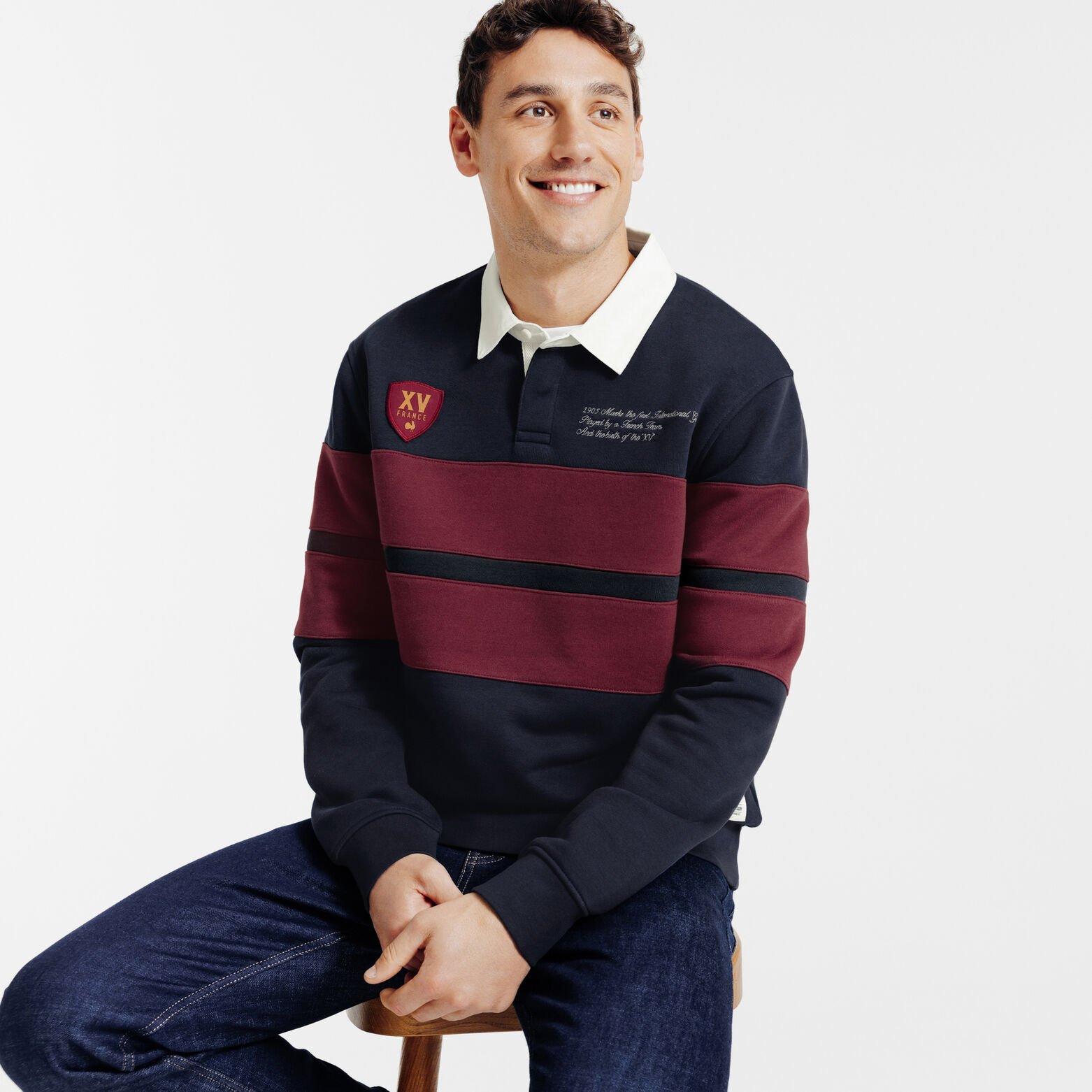 Polo manches longues licence France Rugby