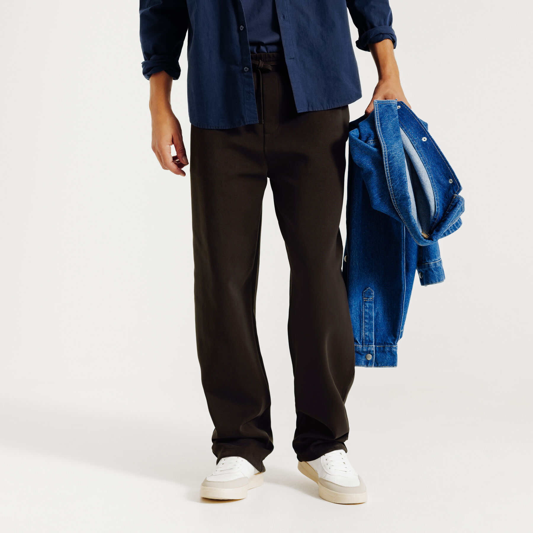 Pantalon De Jogging Homme Décontracté – Tissu Doux Extensible, Taille élastique Avec Cordon, Poches Latérales - 9