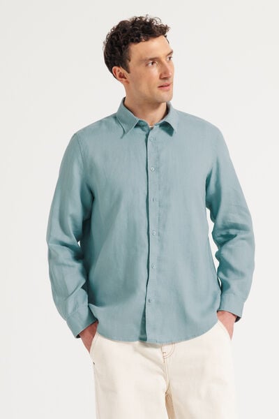 Chemise en lin unie
