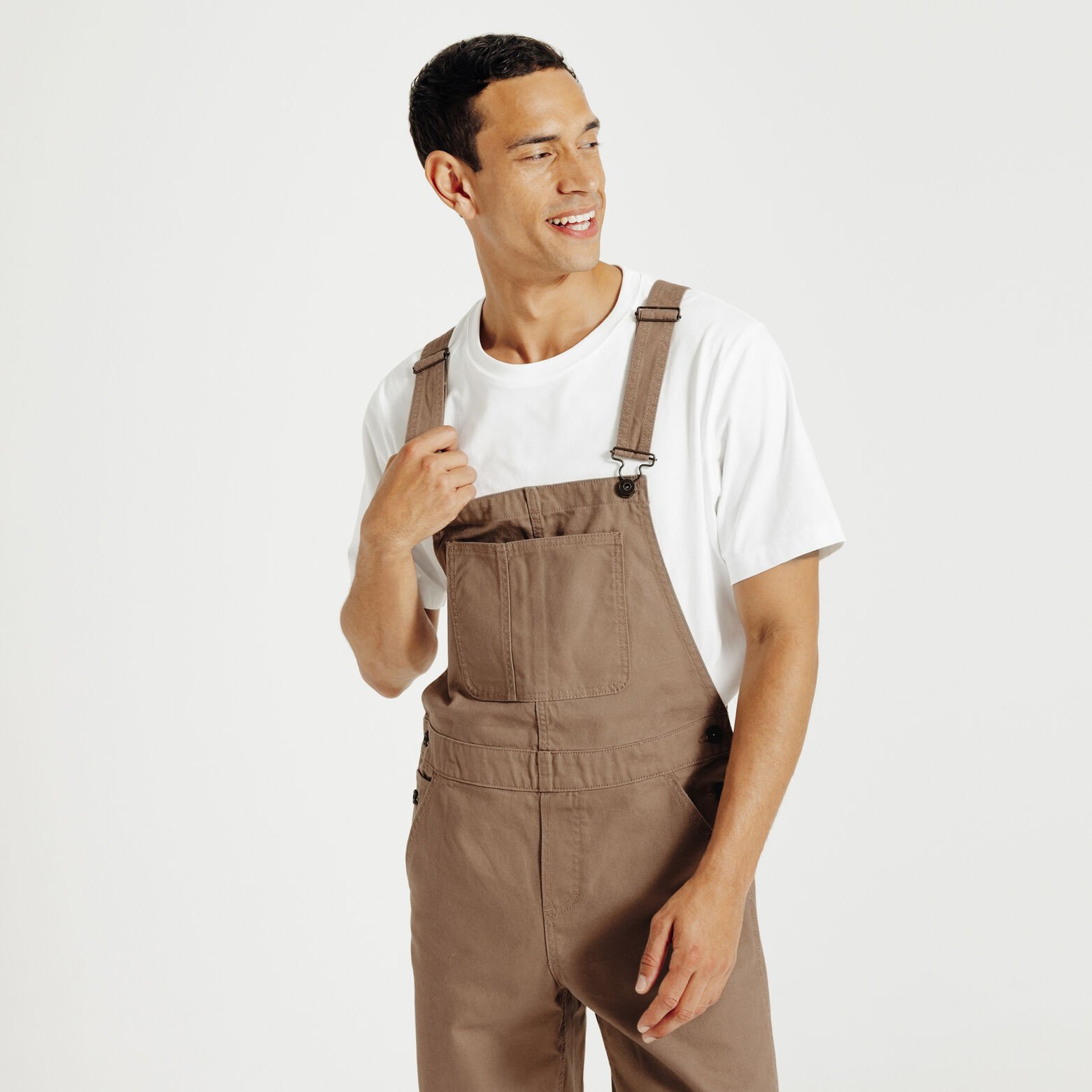 Salopette matière canvas