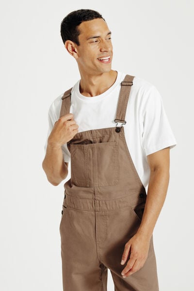 Salopette matière canvas