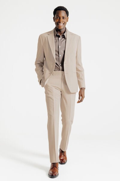 Tweekleurig comfort fit kostuumvest