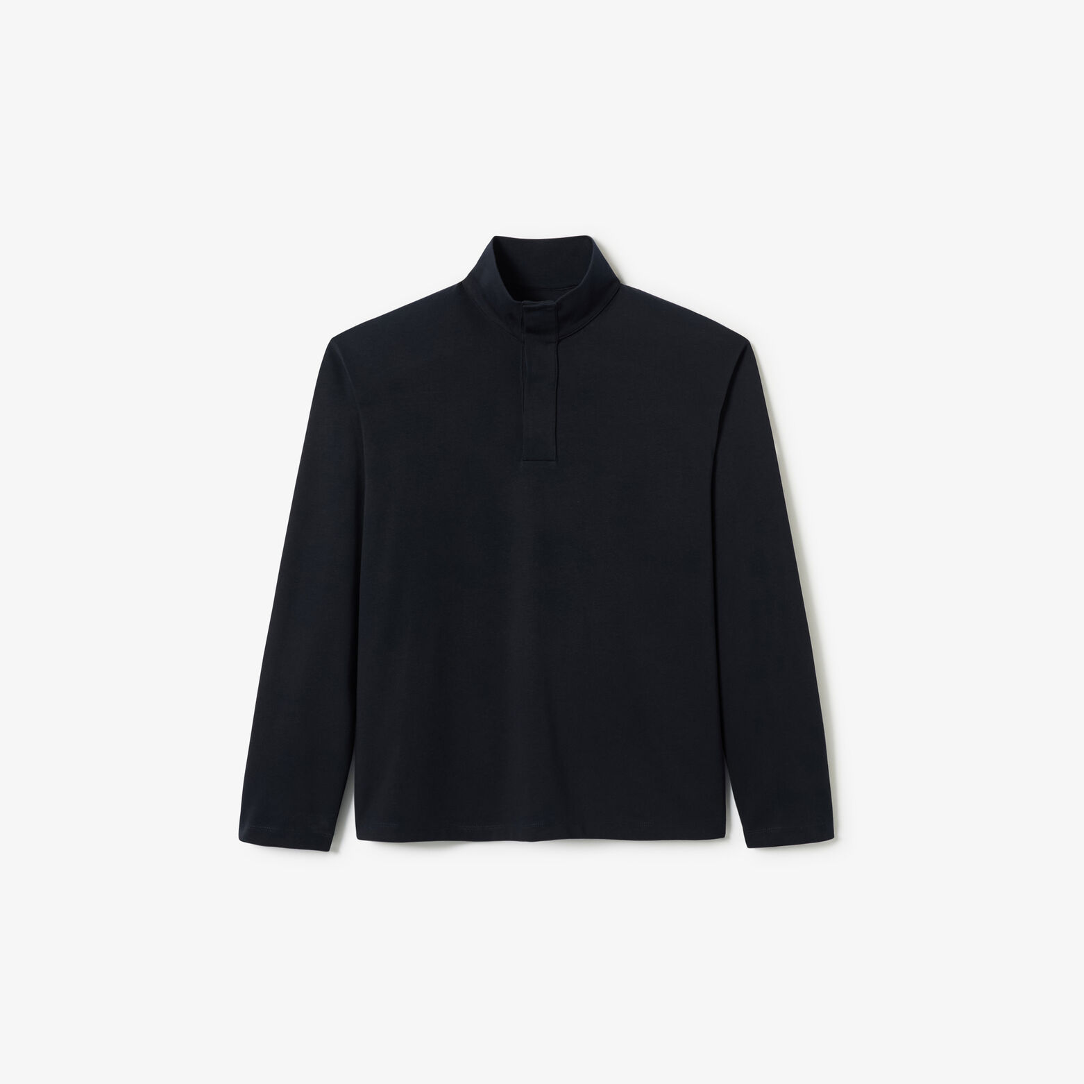 Tee shirt manches longues col montant pressionn&eacute;