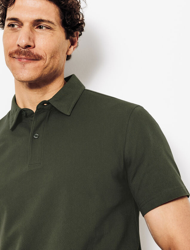 Polo manches courtes chevron