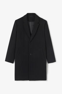 Manteau hiver long col tailleur