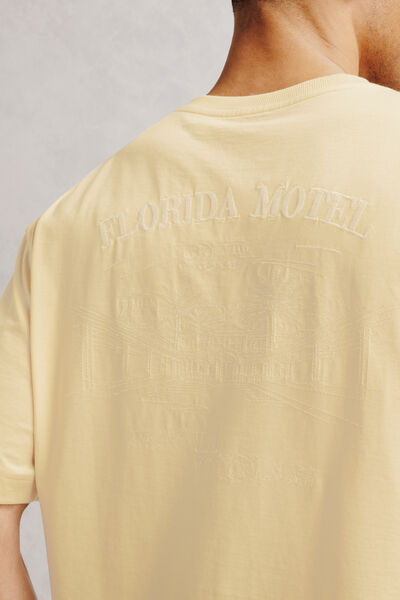 Tee shirt brod&eacute; devant et dos motel