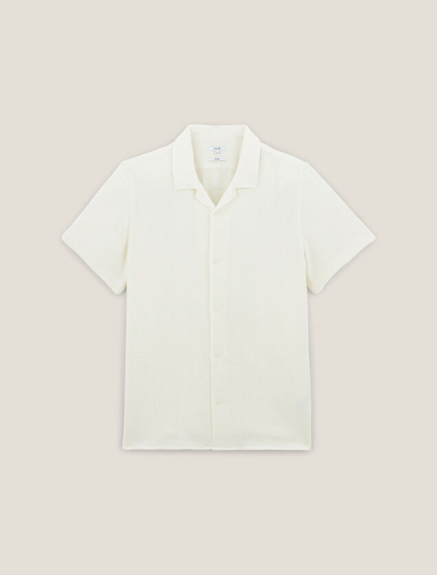 Chemisette en coton matière texturée